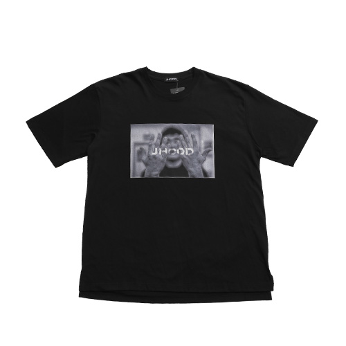● 75% 세일! Jhood Handson 오버핏 티셔츠 - 블랙